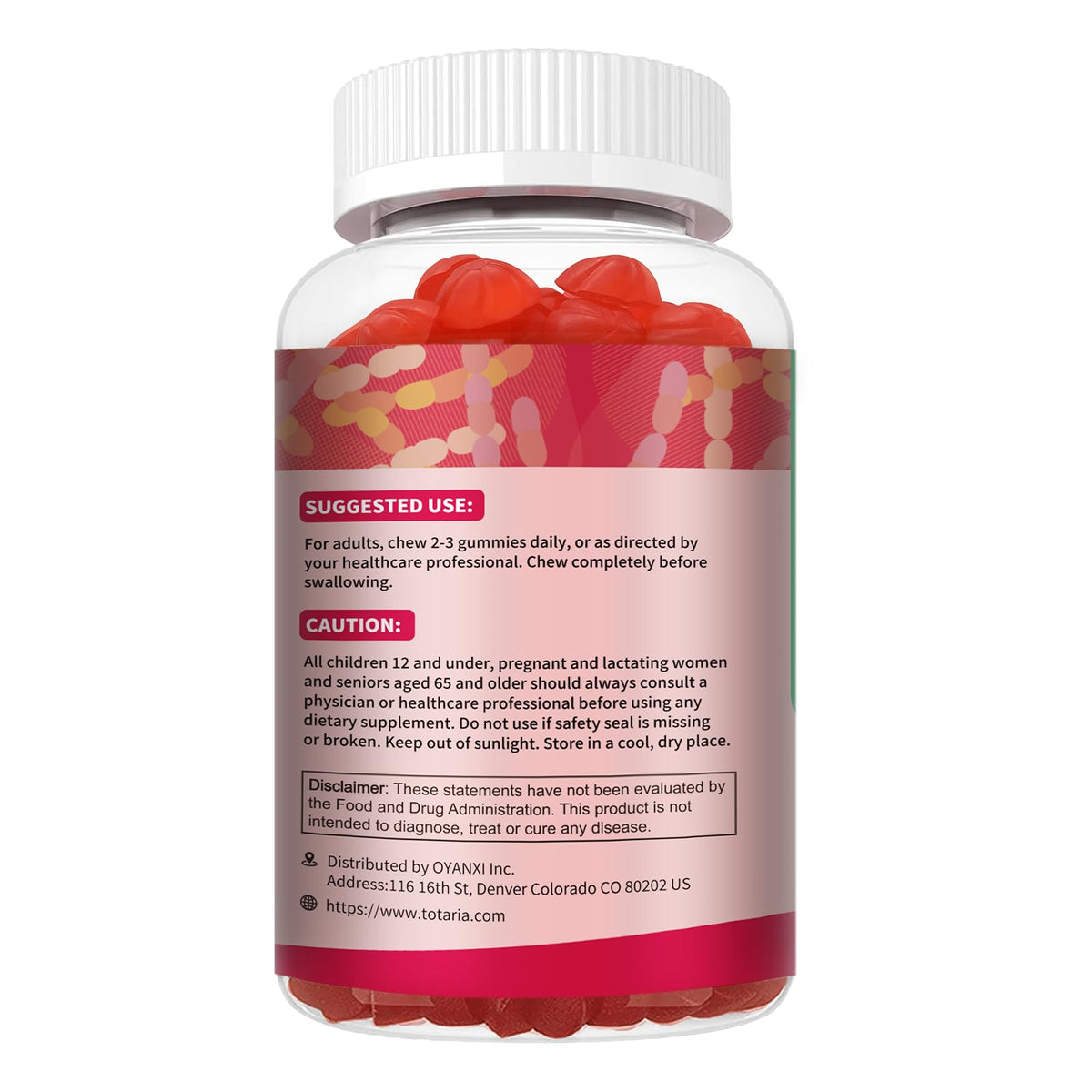 9-in-1 Probiotic Prebiotic Fiber Gummies for Adults & Teens 16G Fiber per Serving, Psyllium Husk Fiber Supplement with 5 Billion CFU Bacillus Coagulans - FENGGESTORE20