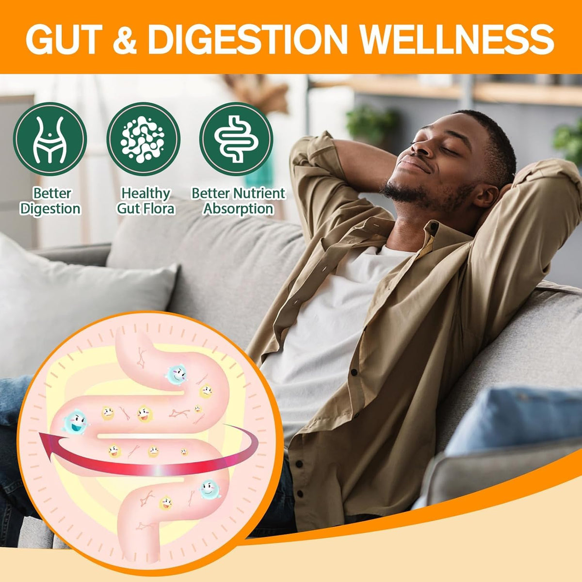 9-in-1 Probiotic Prebiotic Fiber Gummies for Adults & Teens, Fiber Supplement Pro with 5 Billion CFU Bacillus Coagulans, Psyllium Husk, FOS, Inulin, ACV for Digestion - FENGGESTORE20