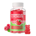 90 CT Magnesium Glycinate Gummies 1000mg - Sugar Free Magnesium Potassium Supplement with Vitamin D, B6, CoQ10 for Calm Mood & Sleep Support - 90 Raspberry Gummies - FENGGESTORE20