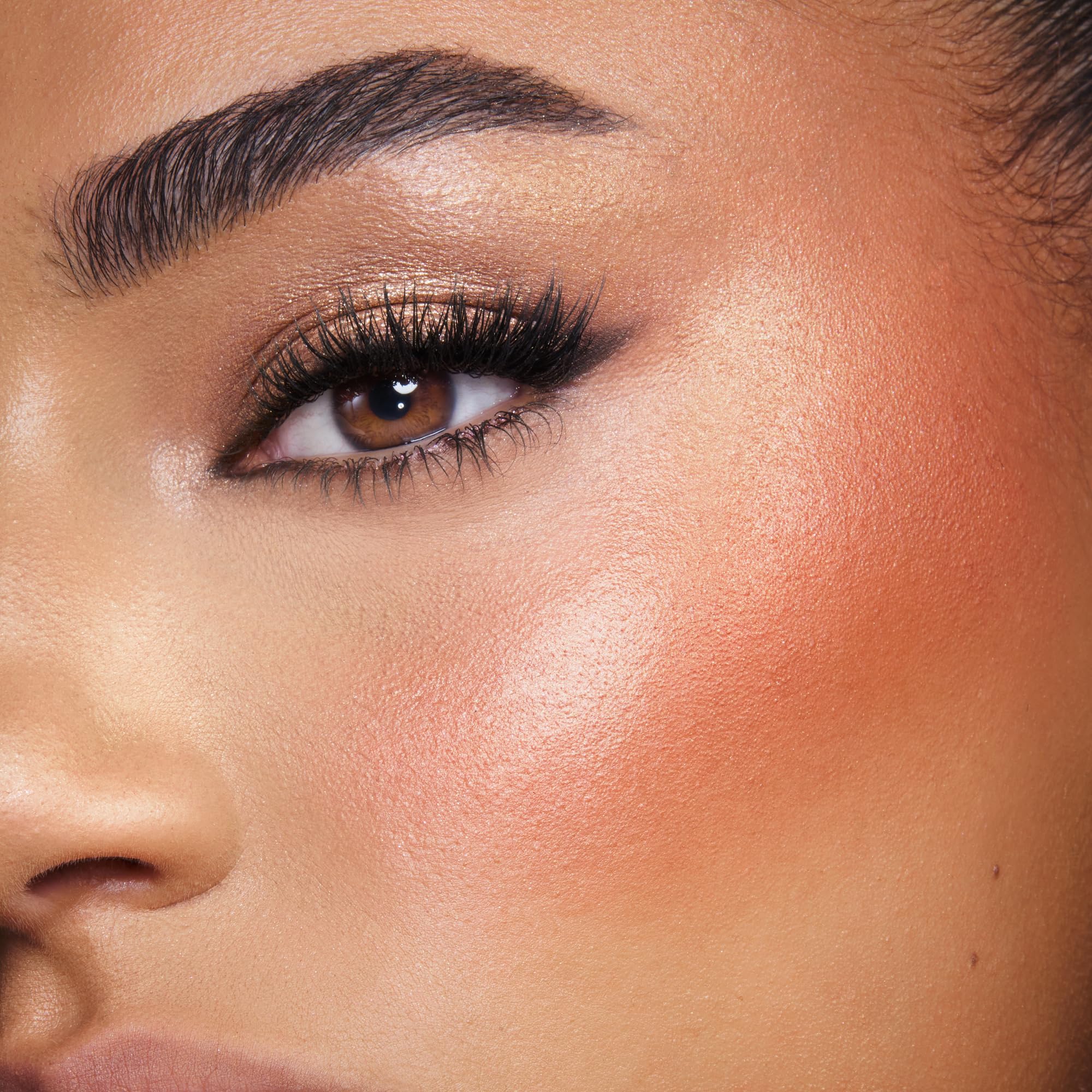 Charlotte Tilbury Mini Hollywood Blush & Glow Glide Palette, Powder Blush & Highlighter Compact, Face Makeup Duo, Travel Size Makeup Palette - Rich Terracotta Blush/Golden Sunset Highlighter