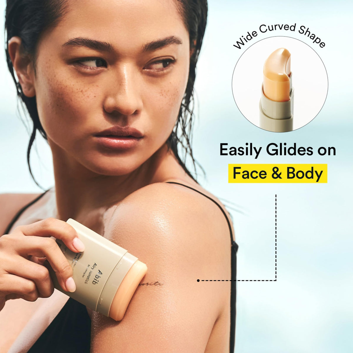 Abib Airy Sunstick Protection Bar SPF50+ Broad Spectrum, Semi-Matte Sunscreen Stick for Oily & Combination Skin - FENGGESTORE20