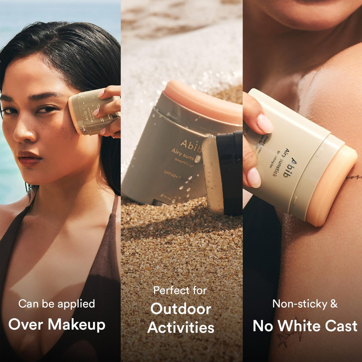 Abib Airy Sunstick Protection Bar SPF50+ Broad Spectrum, Semi-Matte Sunscreen Stick for Oily & Combination Skin - FENGGESTORE20