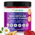 Adndale 90CT Magnesium Glycinate Gummies. Sugar Free Chews for Adults & Kids. Raspberry Flavour - FENGGESTORE20