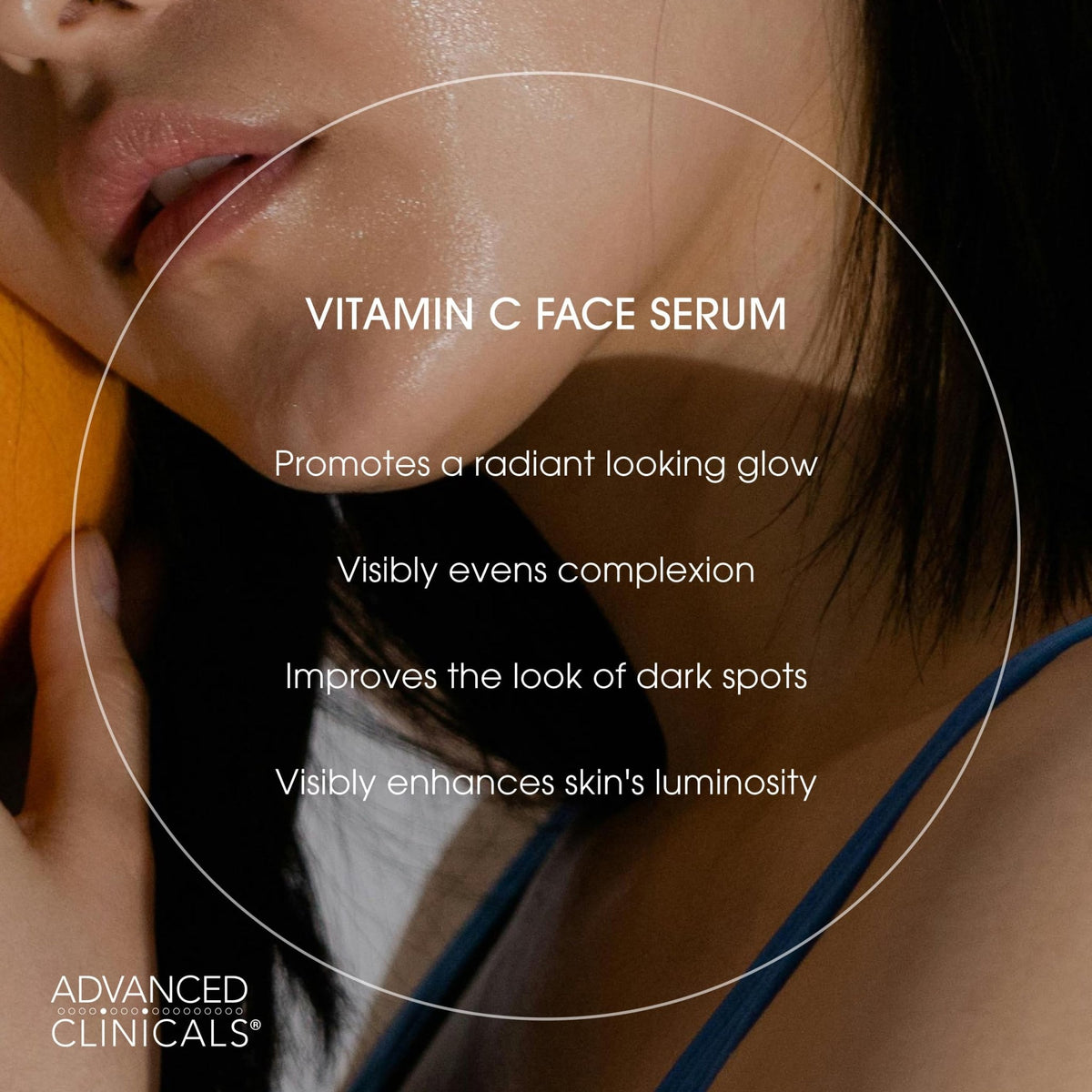 Advanced Clinicals Brightening Vitamin C Serum For Face With Glycolic Acid + Lactic Acid | Vitamin C Eye Serum Face Moisturizer For Improving - FENGGESTORE20