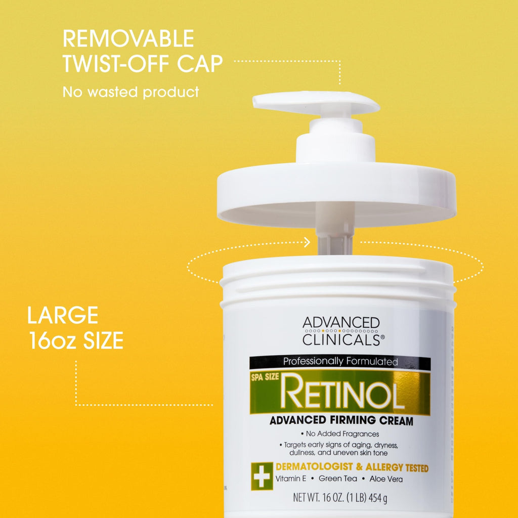 Advanced Clinicals Retinol Body Lotion & Face Moisturizer | Visible Anti Aging Skin Care Retinol Body Cream For Women & Men Targets Look Of Fine Lines - FENGGESTORE20