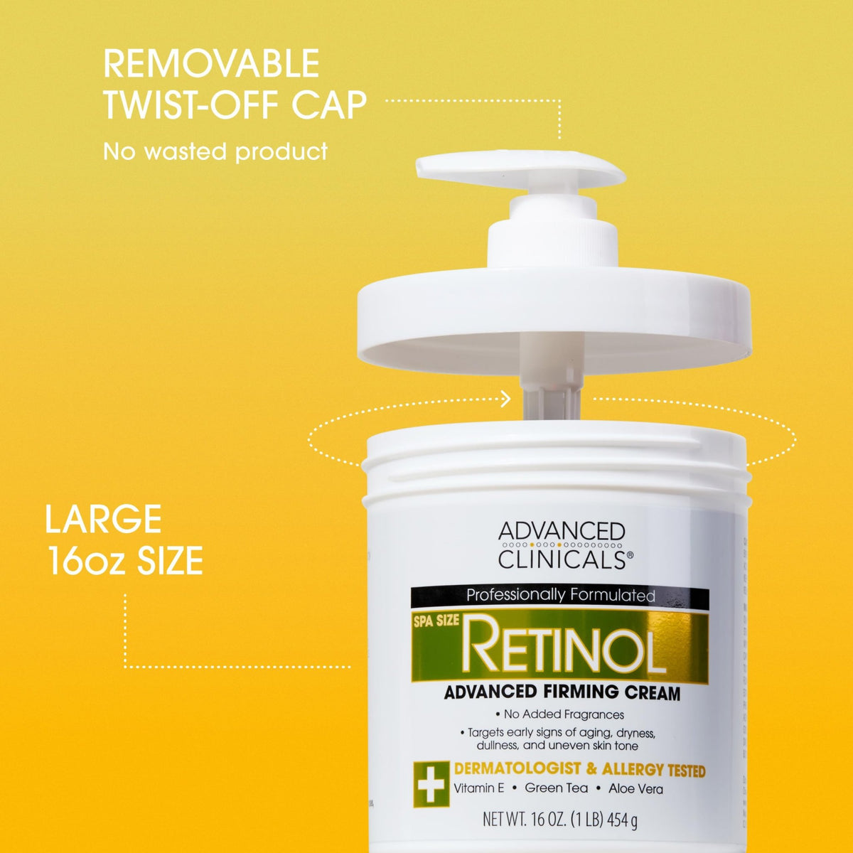 Advanced Clinicals Retinol Body Lotion & Face Moisturizer | Visible Anti Aging Skin Care Retinol Body Cream For Women & Men Targets Look Of Fine Lines - FENGGESTORE20