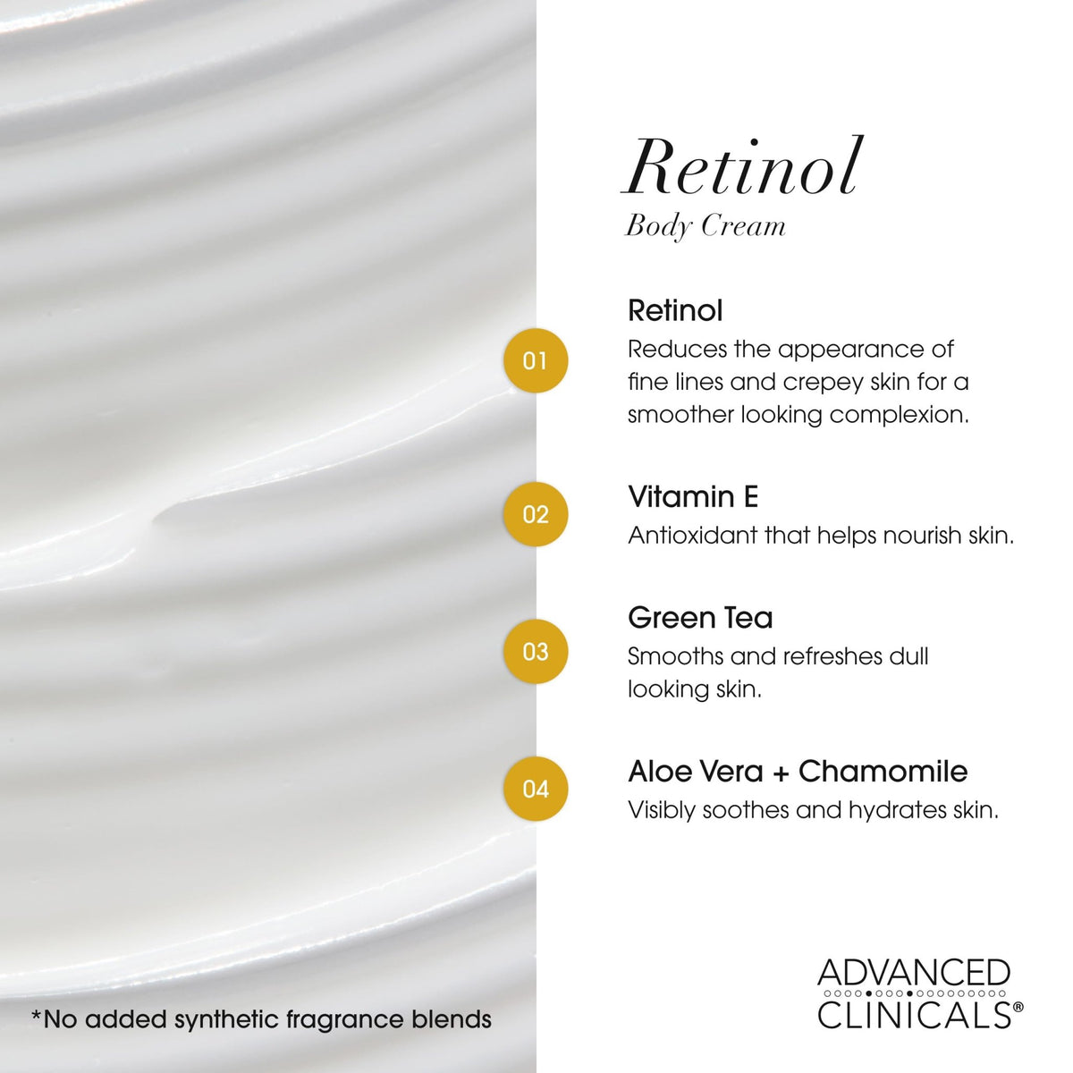 Advanced Clinicals Retinol Body Lotion & Face Moisturizer | Visible Anti Aging Skin Care Retinol Body Cream For Women & Men Targets Look Of Fine Lines - FENGGESTORE20