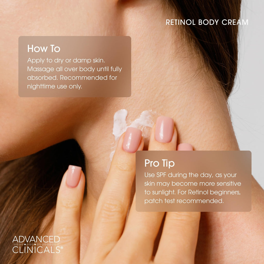 Advanced Clinicals Retinol Body Lotion & Face Moisturizer | Visible Anti Aging Skin Care Retinol Body Cream For Women & Men Targets Look Of Fine Lines - FENGGESTORE20
