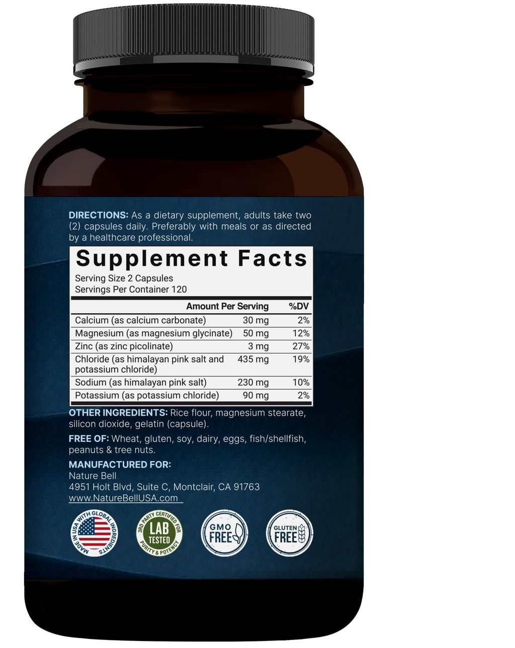 Advanced Electrolyte Pills, 240 Capsules | Salt Pills with Electrolytes for Fasting Hydrating | Made with Himalayan Pink Salt, Sodium, Potassium, Magnesium & More – Keto - FENGGESTORE20