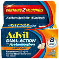 Advil Dual Action Back Pain Caplets Delivers 125mg Ibuprofen and 250mg Acetaminophen Per Dose for 8 Hours of Back Pain Relief - 144 Count - FENGGESTORE20