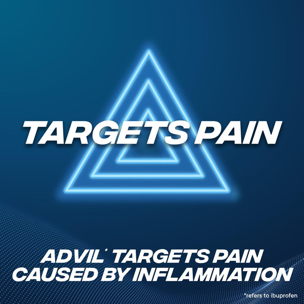 Advil Dual Action Back Pain Caplets Delivers 125mg Ibuprofen and 250mg Acetaminophen Per Dose for 8 Hours of Back Pain Relief - 144 Count - FENGGESTORE20