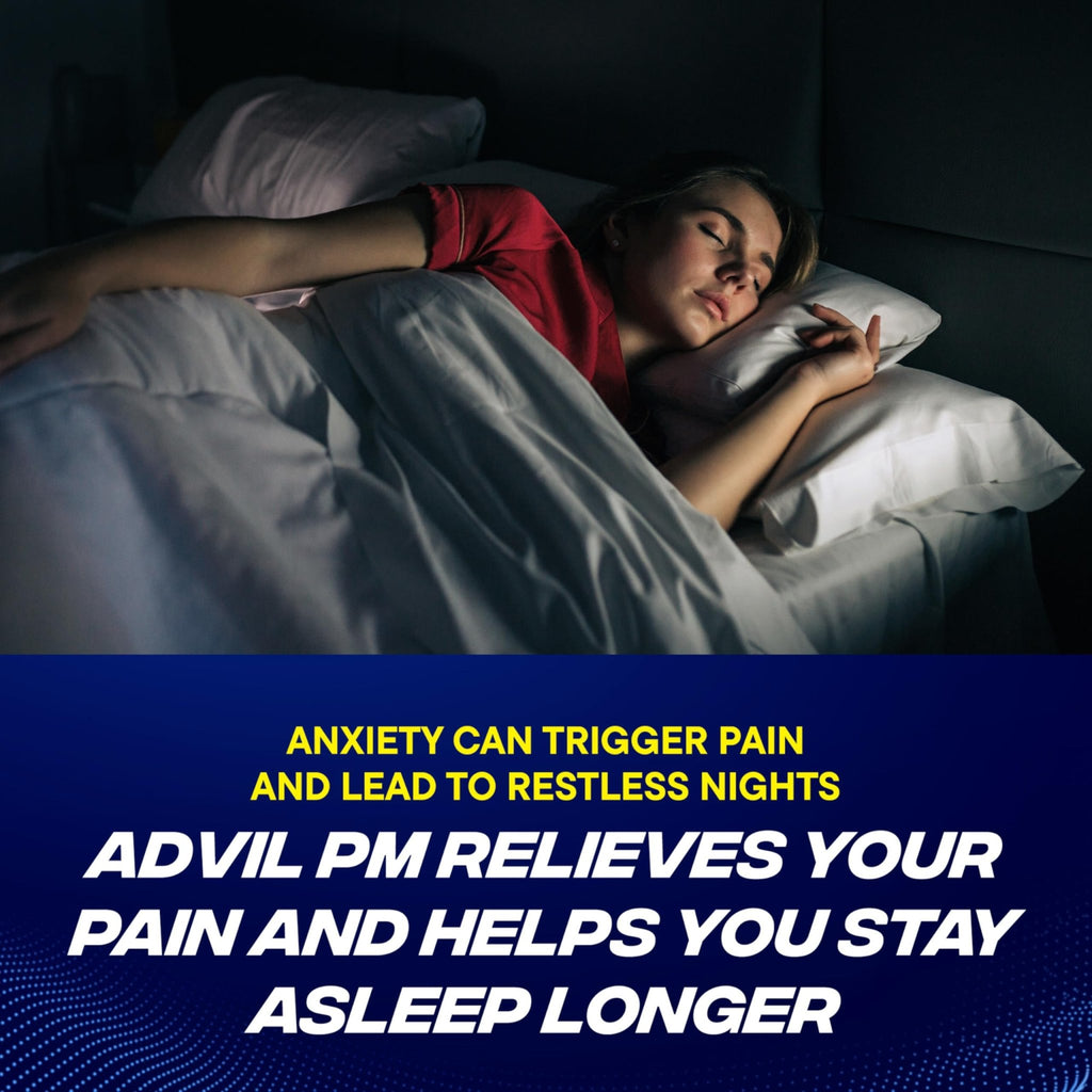 Advil PM Pain Reliever and Nighttime Sleep Aid, Ibuprofen for Pain Relief and Diphenhydramine Citrate for a Sleep Aid - 120 Coated Caplets and Pain Reliever and Fever Reducer, 10 Count Tablets - FENGGESTORE20