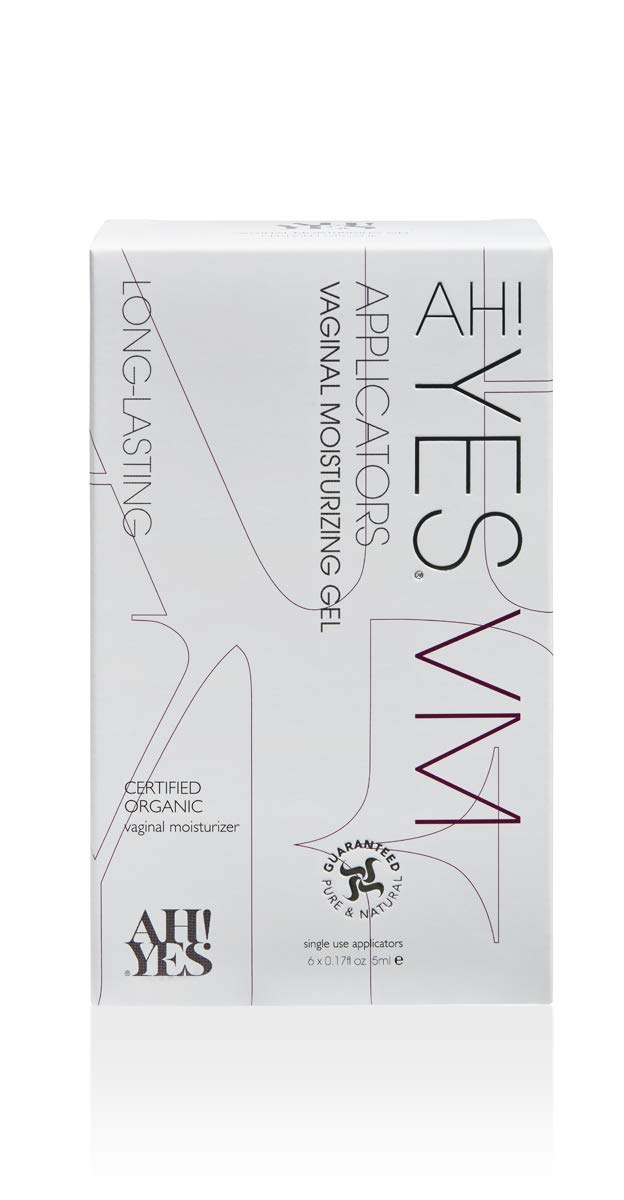 AH! YES® Long Lasting Vaginal Moisturizer for Vaginal Dryness, Water Based & Estrogen-Free, 6 Pre-Filled Applicators - FENGGESTORE20