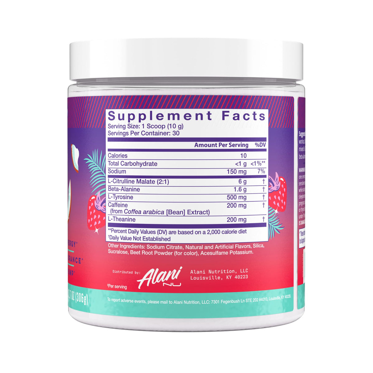 Alani Nu Pre Workout Powder Hawaiian Shaved ICE, Amino Energy Boost, Endurance Supplement, Sugar Free, 200mg Caffeine - FENGGESTORE20