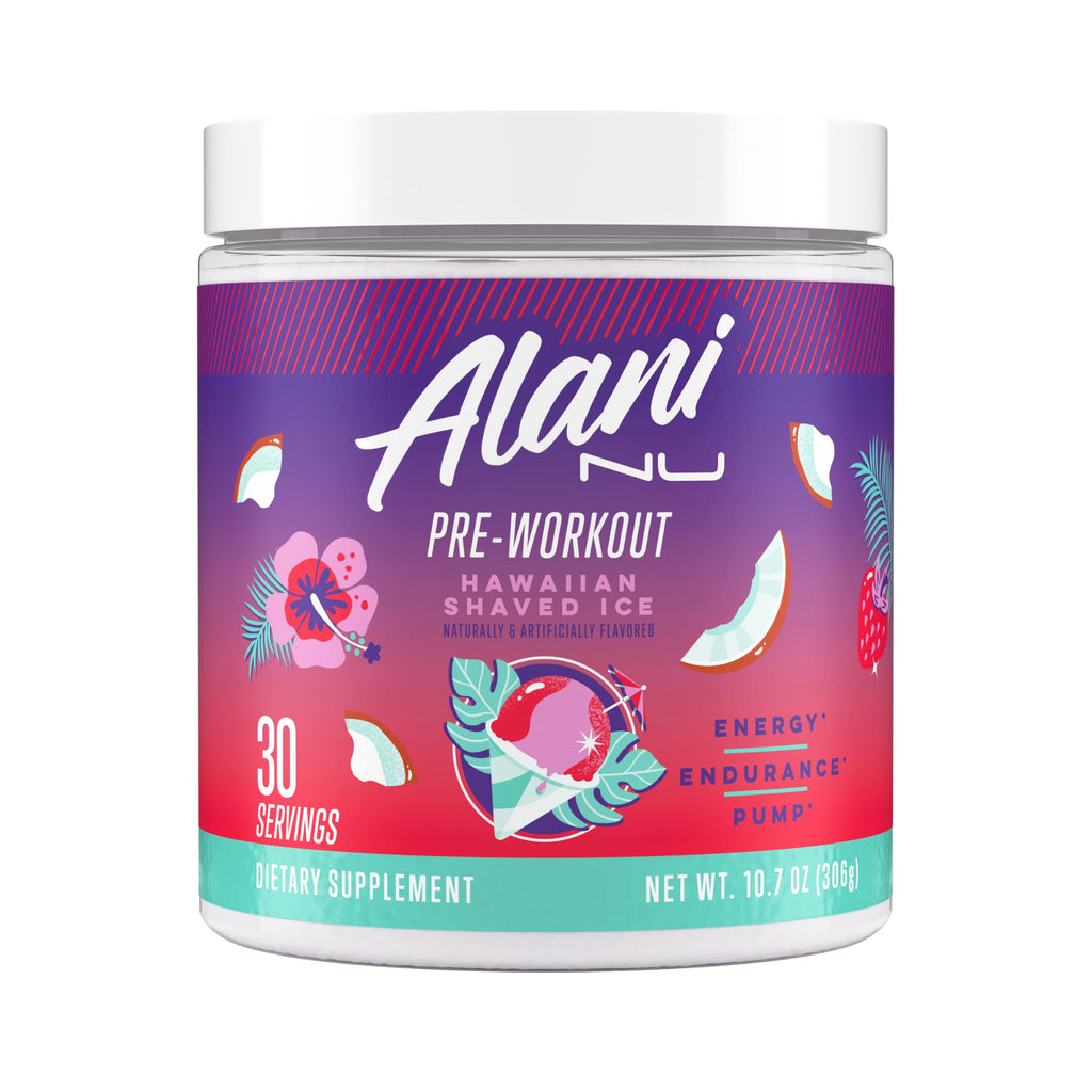 Alani Nu Pre Workout Powder Hawaiian Shaved ICE, Amino Energy Boost, Endurance Supplement, Sugar Free, 200mg Caffeine - FENGGESTORE20