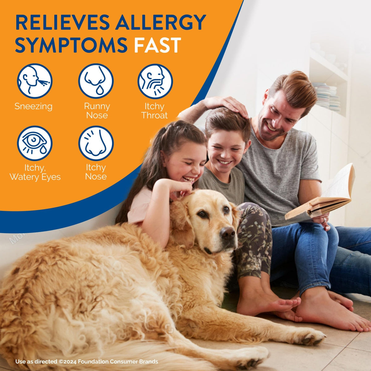 Alavert 24 Hour Allergy Relief Tablets, Non-Drowsy Antihistamine, Orally Disintegrating Allergy Tablets, Loratadine 10 mg, Citrus Burst Flavor, 18 Count - FENGGESTORE20