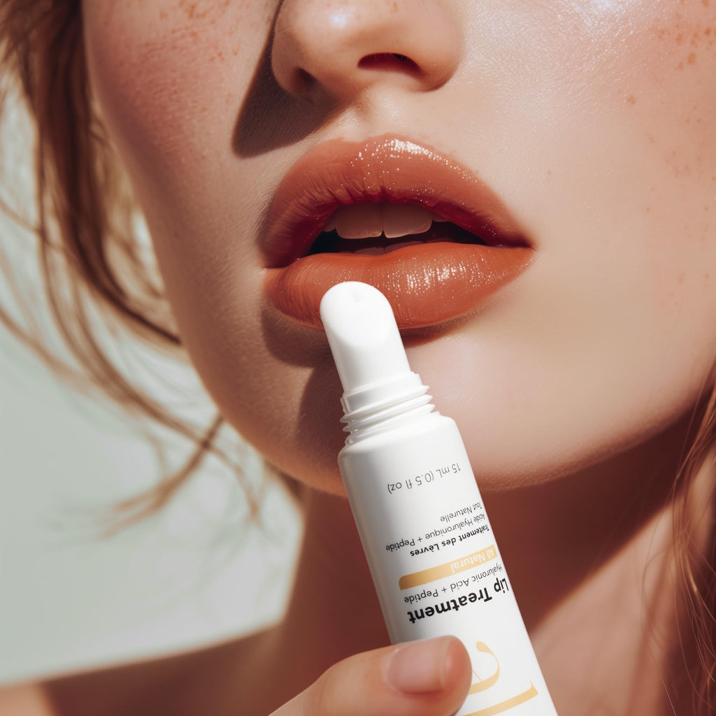 Alfie Hyaluronic Acid Lip Booster -Natural Flavor -15ml/0.5 Fl. Oz -Peptide Lip Treatment - FENGGESTORE20