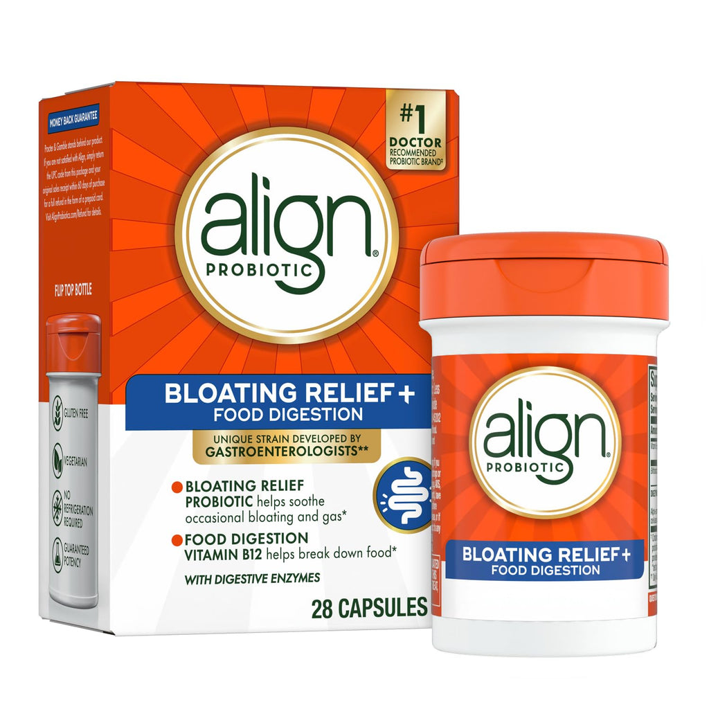 Align Probiotic Bloating Relief + Food Digestion, Probiotics for Women and Men, #1 Doctor Recommended Brand‡, Promotes Digestive Health and Helps Support - FENGGESTORE20