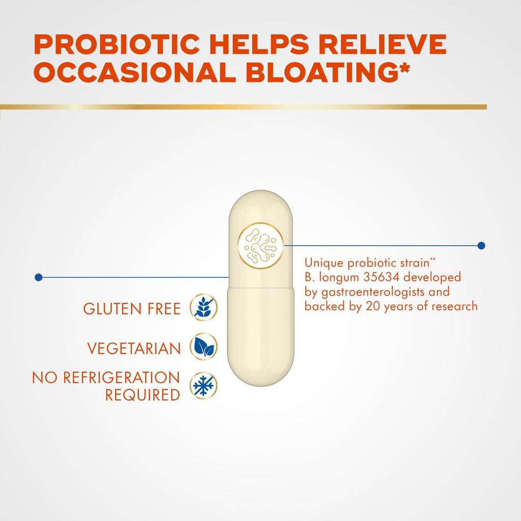 Align Probiotic Bloating Relief + Food Digestion, Probiotics for Women and Men, #1 Doctor Recommended Brand‡, Promotes Digestive Health and Helps Support - FENGGESTORE20