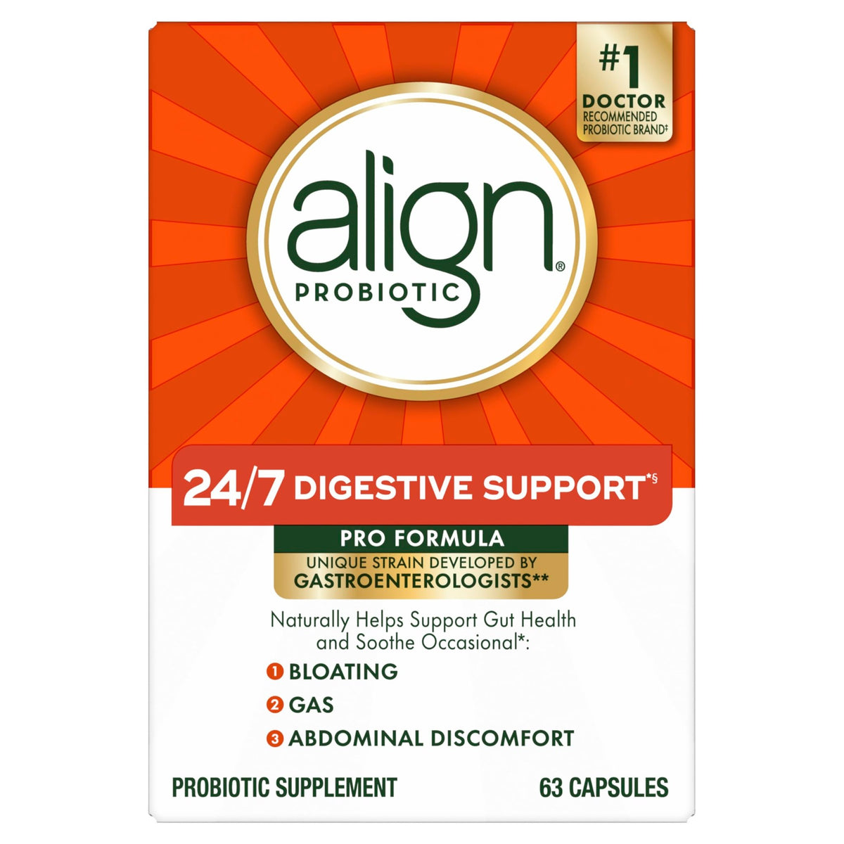 Align Probiotic, Pro Formula, Probiotics for Women and Men, Probiotics for Digestive Health, Men and Womens Probiotic Capsules Help Relieve - FENGGESTORE20
