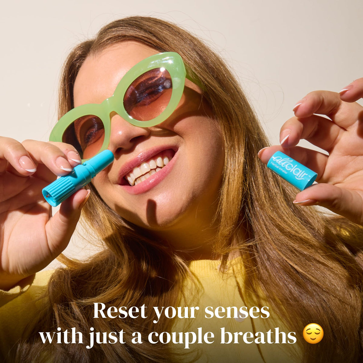 Allclair Nausea Relief Inhaler for Motion & Morning Sickness – Fast-Acting, Non-Drowsy, Natural Alternative to Pills & Patches, Travel Essential (2 Inhalers) - FENGGESTORE20