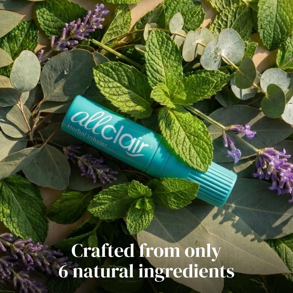 Allclair Nausea Relief Inhaler for Motion & Morning Sickness – Fast-Acting, Non-Drowsy, Natural Alternative to Pills & Patches, Travel Essential (2 Inhalers) - FENGGESTORE20