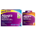 Allegra Adult 24-Hour Allergy Relief Gelcaps, Non-Drowsy Indoor and Outdoor Allergy Medicine, 180 mg Fexofenadine HCI Antihistamine Pill, 60 Count Plus 1 Count Travel Pack - FENGGESTORE20