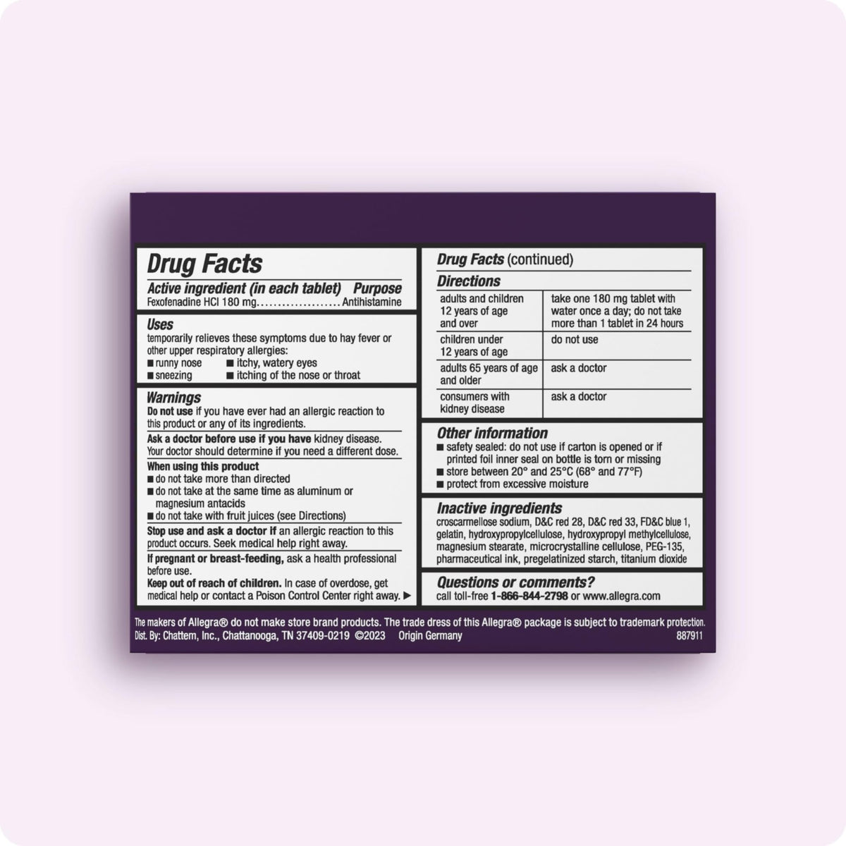 Allegra Adult 24-Hour Allergy Relief Gelcaps, Non-Drowsy Indoor and Outdoor Allergy Medicine, 180 mg Fexofenadine HCI Antihistamine Pill, 60 Count Plus 1 Count Travel Pack - FENGGESTORE20
