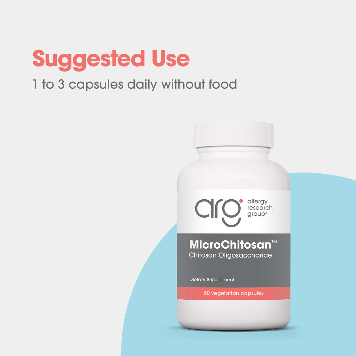 Allergy Research Group MicroChitosan Supplement - Chitosan, Chitosan Oligosaccharide, Cleansing Support Binder, Enhanced Detoxification - FENGGESTORE20