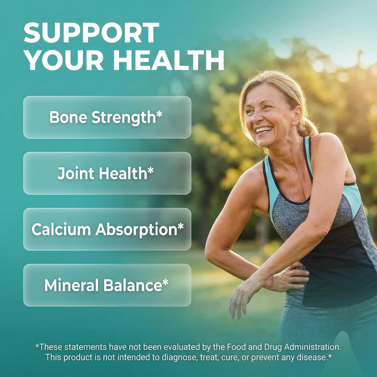 Allin1 Calcium Magnesium Zinc Supplement with Potassium, Copper, Strontium, Silica, Vitamin D3 K2, Boron, Vitamin B1 B12 Red Clover Herb Alfalfa Basil Pills for Men - FENGGESTORE20