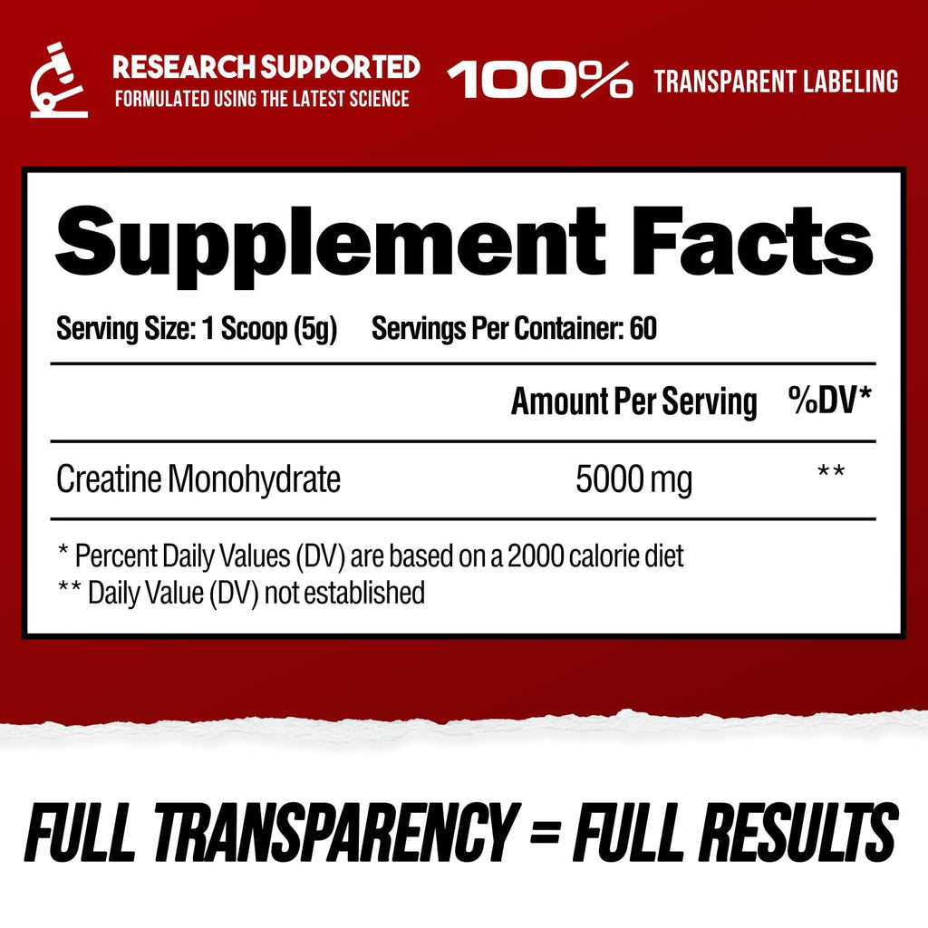 ALPHA LION Creatine Monohydrate Powder, 5000mg Per Serving (5g), Supports Muscle Strength, Power, Athletic Performance, Pure Creatina Monohydrata - FENGGESTORE20
