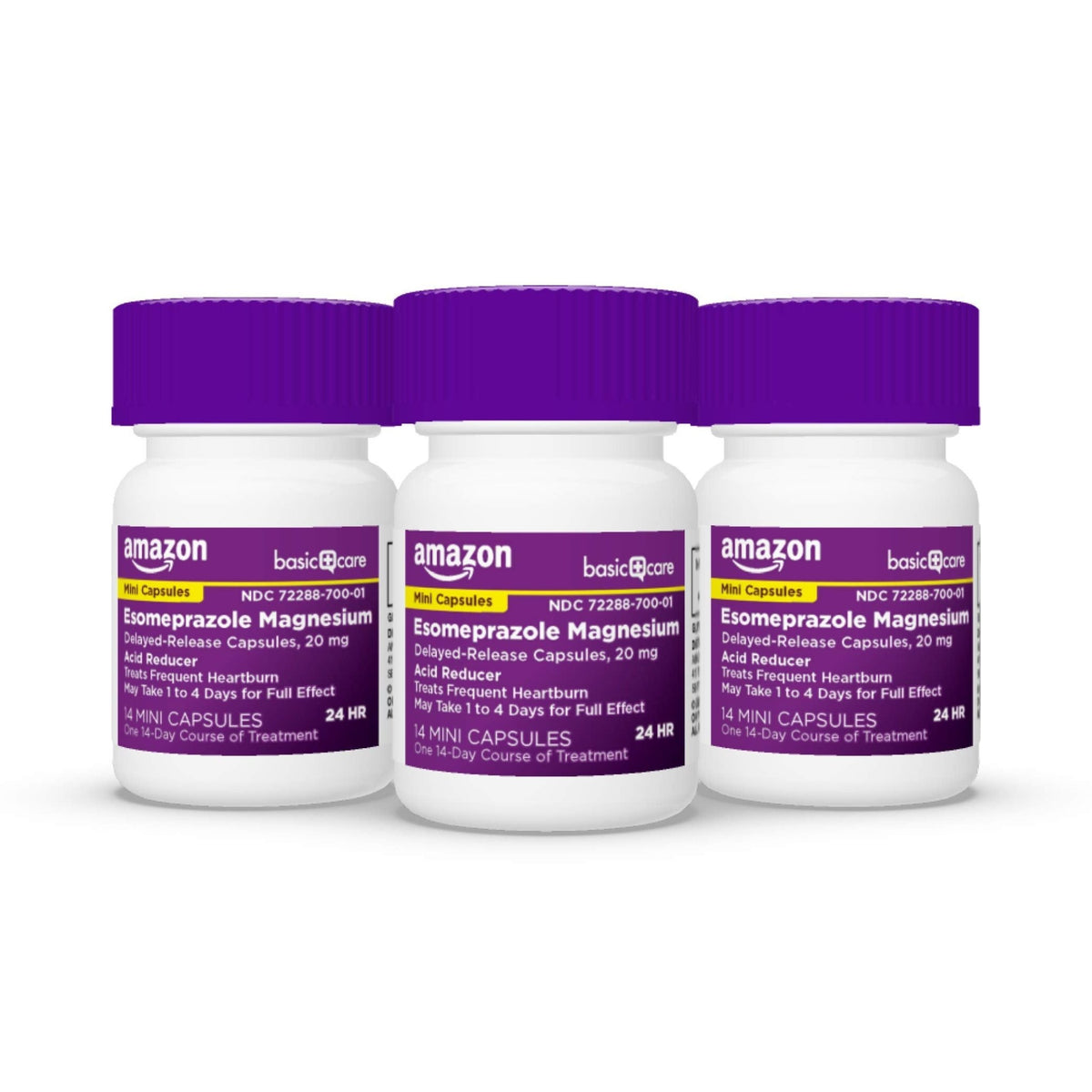 Amazon Basic Care Esomeprazole Magnesium Delayed-Release Mini Capsules, 20 mg, Acid Reducer, 24 Hour Heartburn Medicine, 42 Count - FENGGESTORE20