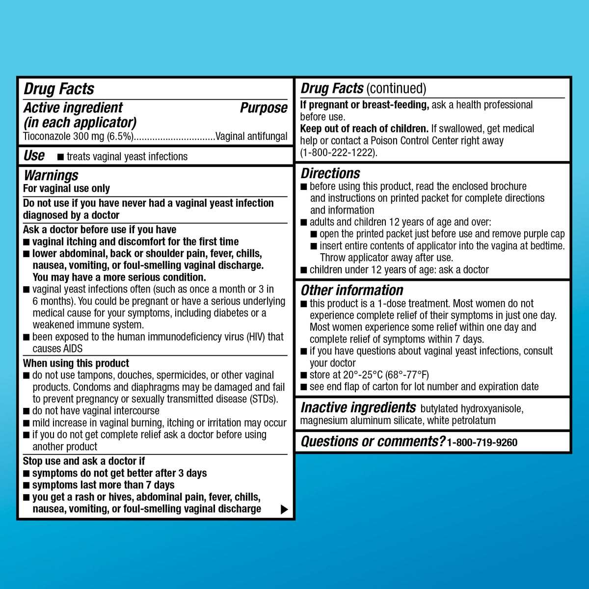 Amazon Basic Care Tioconazole Ointment 6.5 Percent, 1-Dose Yeast Infection Treatment For Women, Fast Acting Relief, Pre-Filled Applicator, Odorless Formula, 0.16 ounce (Pack of 1) - FENGGESTORE20