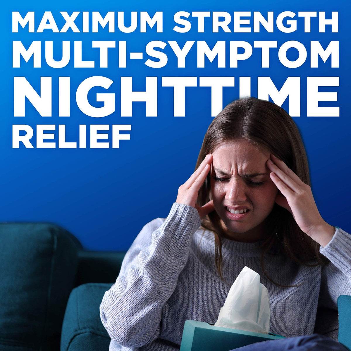 Amazon Basic Care Vapor Ice Day and Night Severe Cold and Flu Relief Caplets, Maximum Strength Multi-Symptom Medicine for Cough, Sore Throat, Nasal Congestion, 48 Count - FENGGESTORE20