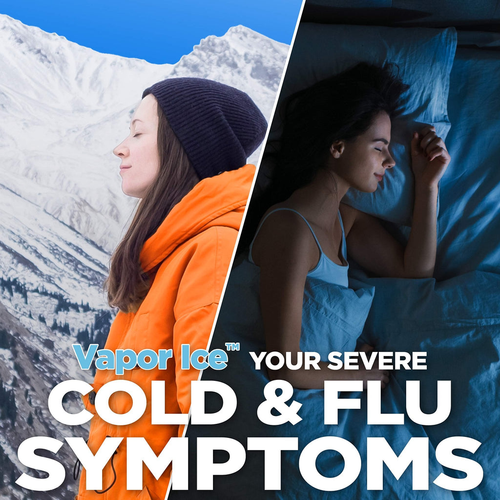Amazon Basic Care Vapor Ice Day and Night Severe Cold and Flu Relief Caplets, Maximum Strength Multi-Symptom Medicine for Cough, Sore Throat, Nasal Congestion, 48 Count - FENGGESTORE20