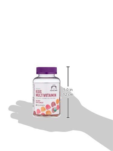 Amazon Brand - Mama Bear Organic Kids Multivitamin Gummies, Berry, Cherry & Orange, 60 Count, 1 Month Supply (Packaging May Vary) - FENGGESTORE20