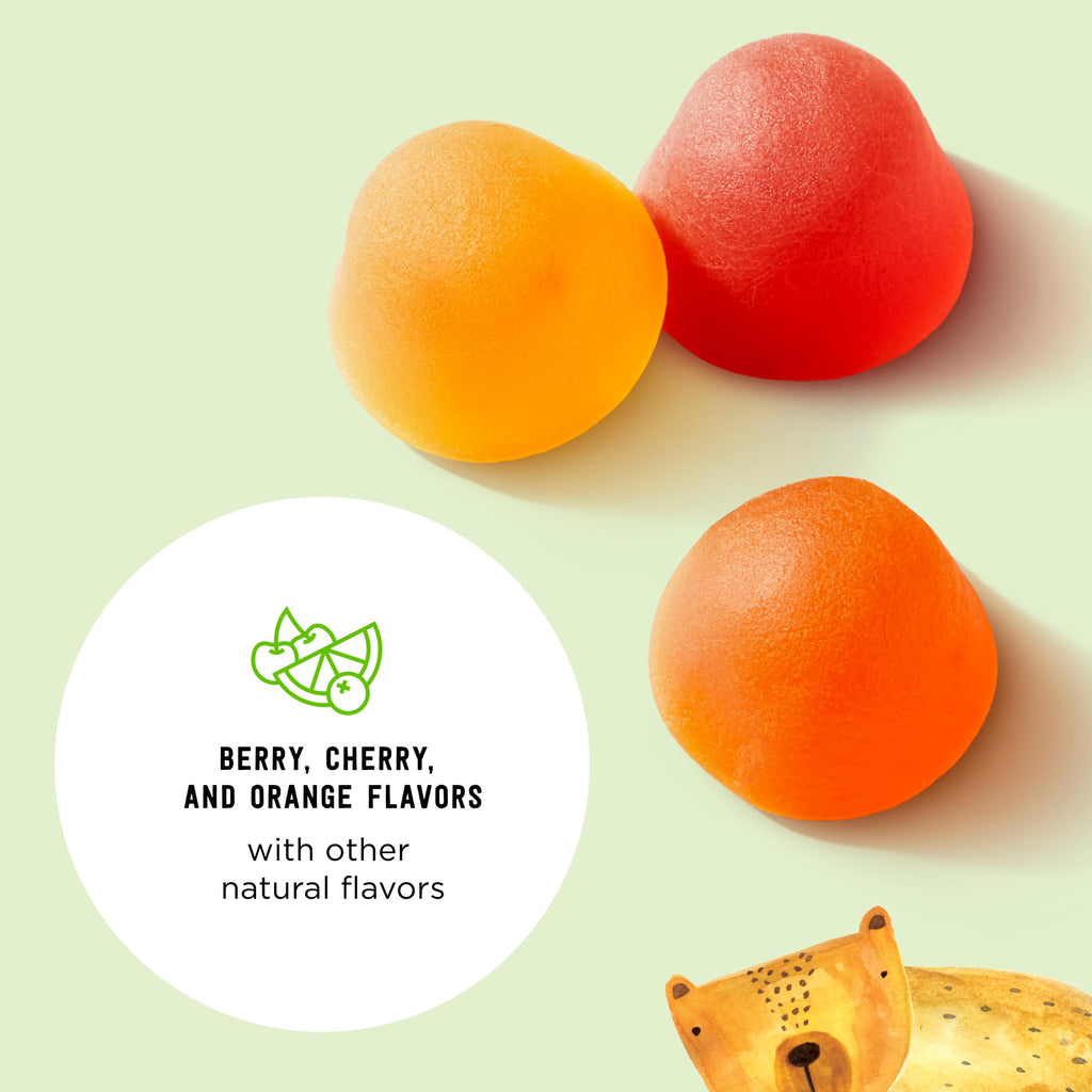 Amazon Brand - Mama Bear Organic Kids Multivitamin Gummies, Berry, Cherry & Orange, 60 Count, 1 Month Supply (Packaging May Vary) - FENGGESTORE20