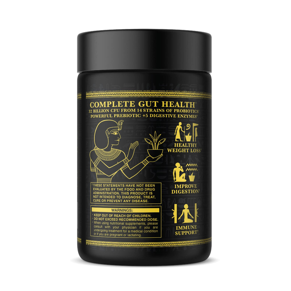 Ambrosia Flora Digestive Enzymes with Probiotics & Prebiotics | 32 Billion CFU Gut Health Supplement | Plant Based, Vegan Probiotic | 60 Veggie Capsules (30 Servings) - FENGGESTORE20