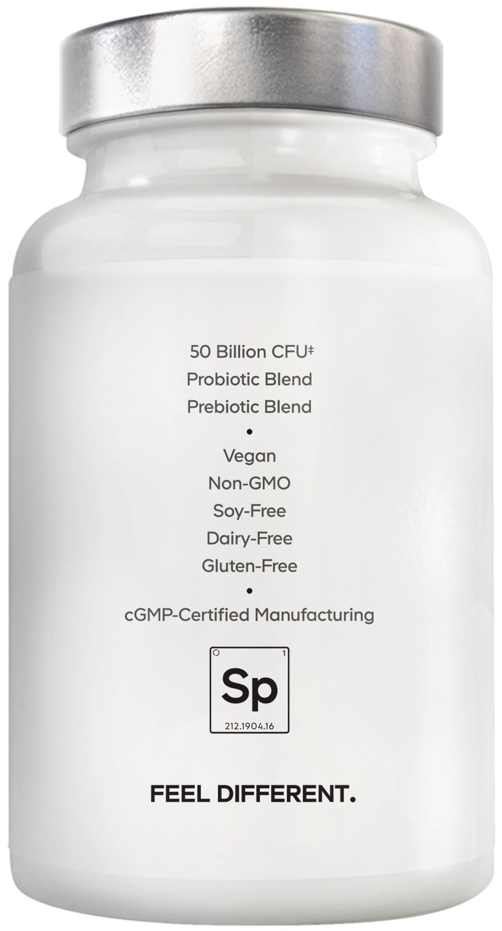 Amen Probiotics Supplement, SBO Probiotic and Organic Prebiotics, 50 Billion CFUs, Shelf Stable, No Refrigeration Required, Flora Daily Probiotic Formula for Women & Men - FENGGESTORE20