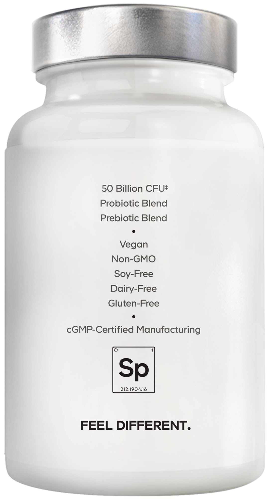 Amen Probiotics Supplement, SBO Probiotic and Organic Prebiotics, 50 Billion CFUs, Shelf Stable, No Refrigeration Required, Flora Daily Probiotic Formula for Women & Men - FENGGESTORE20