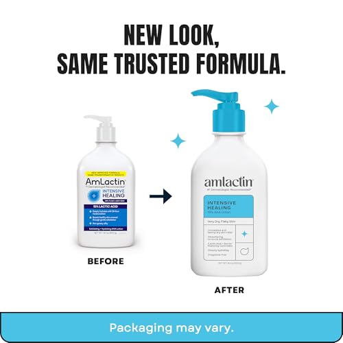 AmLactin Intensive Healing Body Lotion - Therapeutic Lotion for Extremely Dry Skin - No-Scrub Exfoliator and Moisturizer - FENGGESTORE20