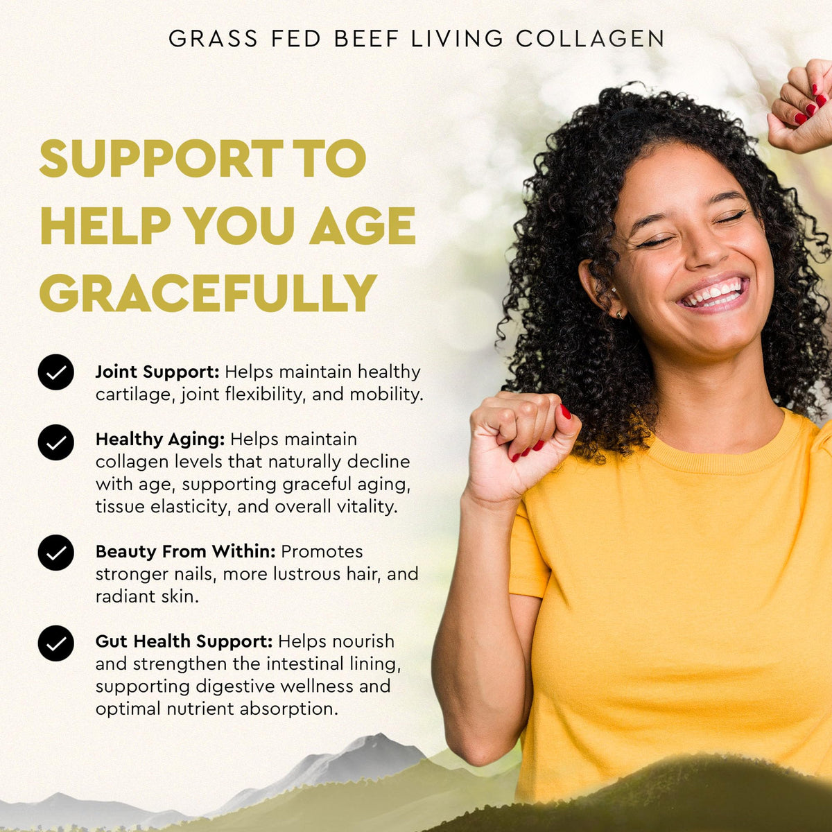 Ancestral Supplements Grass Fed Beef Living Collagen Nutritional Powder Supplement, 3000mg, Promotes Healthier, Younger Looking Skin, Hair - FENGGESTORE20
