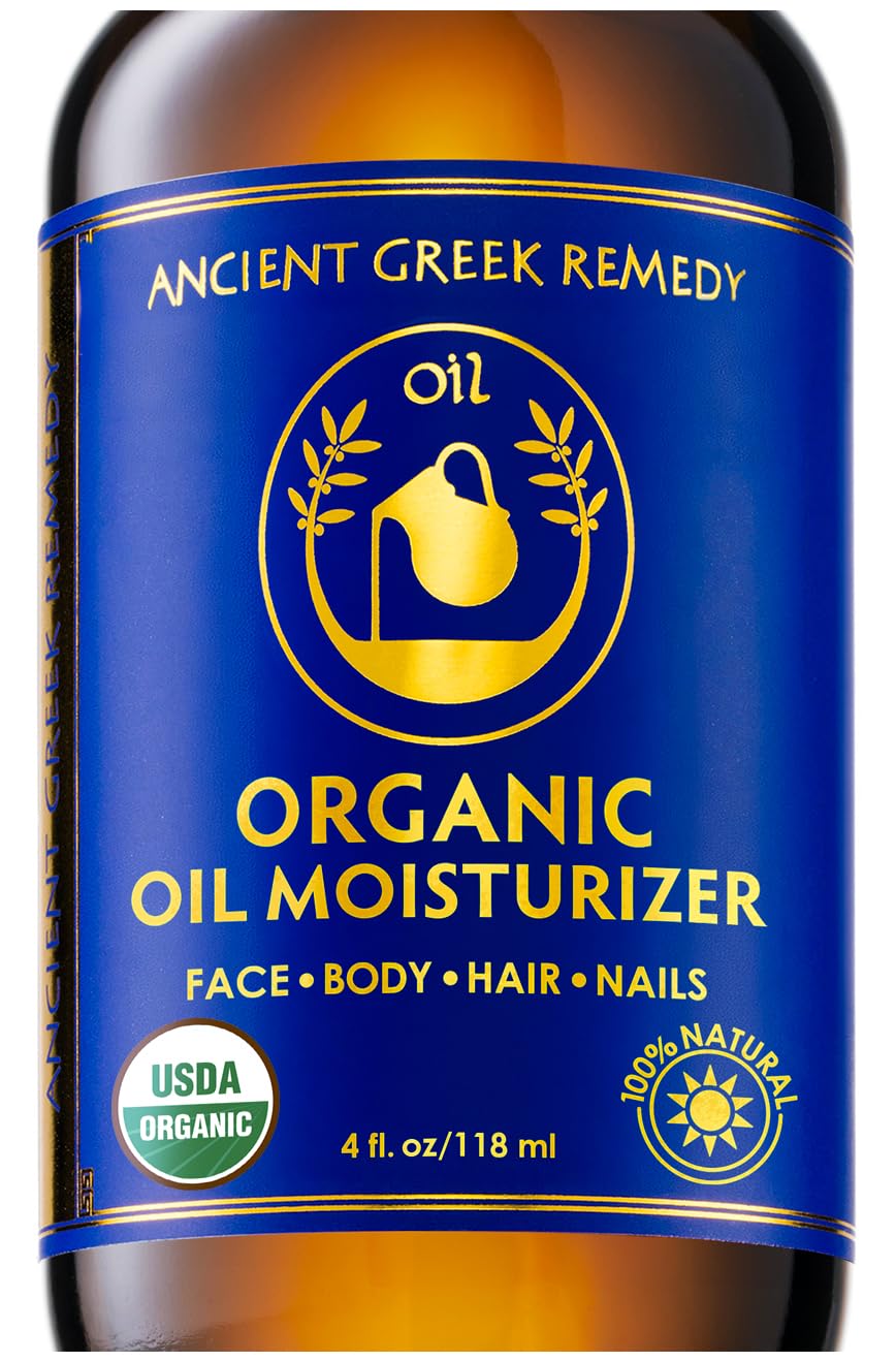 Ancient Greek Remedy Body Oil - Organic After Shower Face Oil & Body Moisturizer for Dry Skin - Almond, Jojoba, Olive, Lavender - FENGGESTORE20