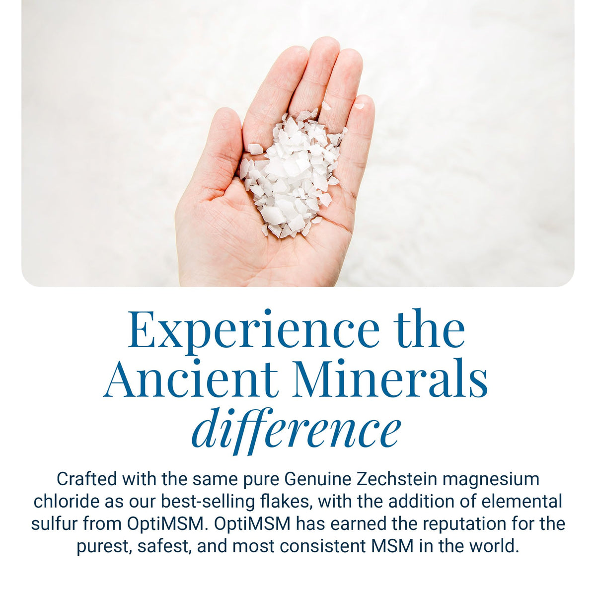 Ancient Minerals Magnesium Bath Flakes Ultra with OptiMSM – Pure Zechstein Magnesium Chloride and Organic Sulfur Bath Salts, - FENGGESTORE20