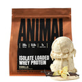 Animal Whey Isolate Protein Powder - Loaded for Pre & Post Workout Muscle Builder and Recovery with Digestive Enzymes for Men & Women - 25g Protein, Great Taste, Low Sugar - Vanilla 2 lbs - FENGGESTORE20