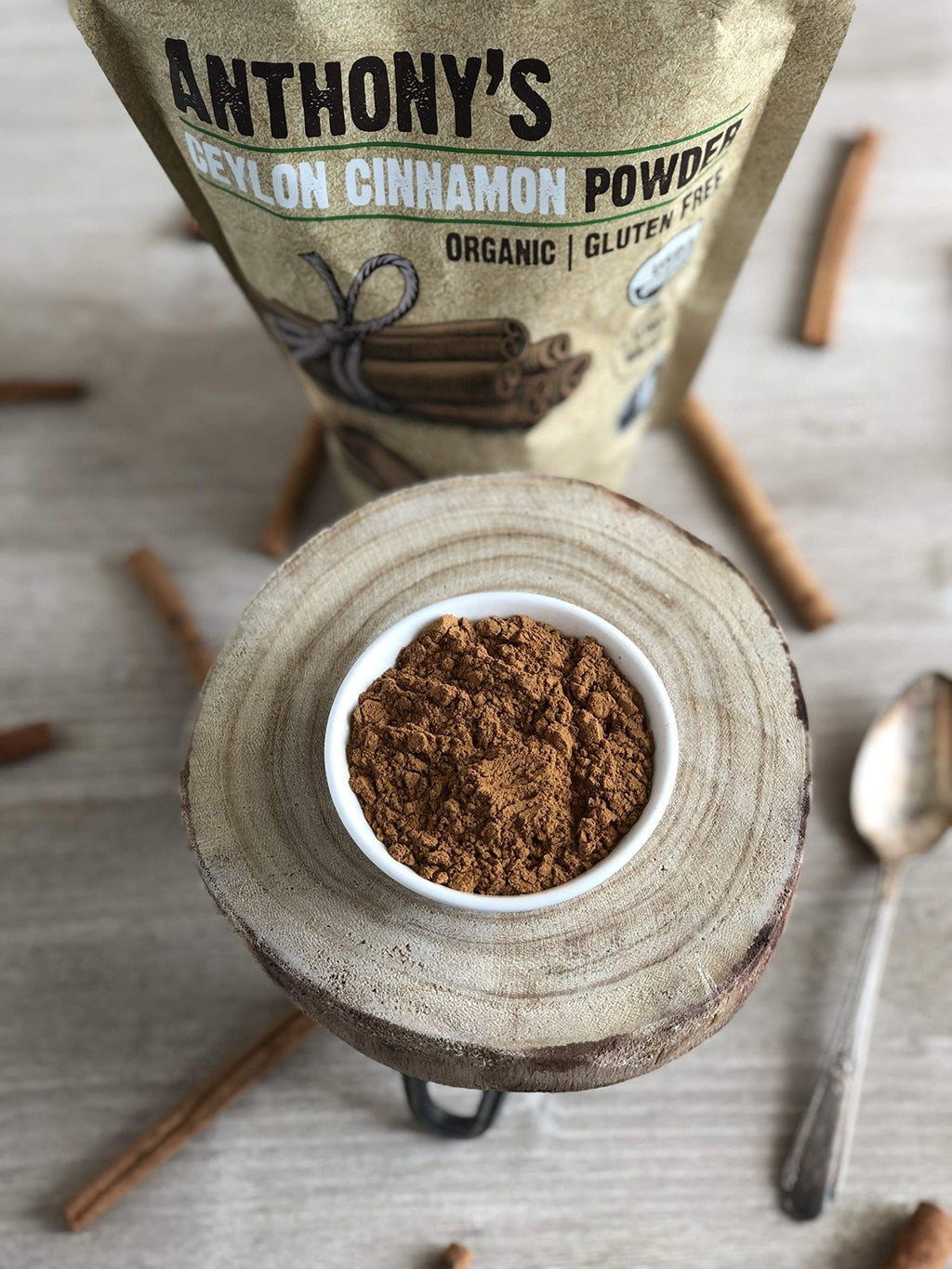 Anthony's Organic Ceylon Cinnamon Powder, 1 lb, Ground, Gluten Free, Non Irradiated, Non GMO, Keto Friendly - FENGGESTORE20