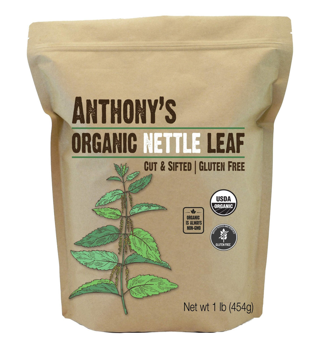 Anthony's Organic Nettle Leaf, 1 lb, Gluten Free, Non GMO, Cut & Sifted, Non Irradiated, Keto Friendly - FENGGESTORE20