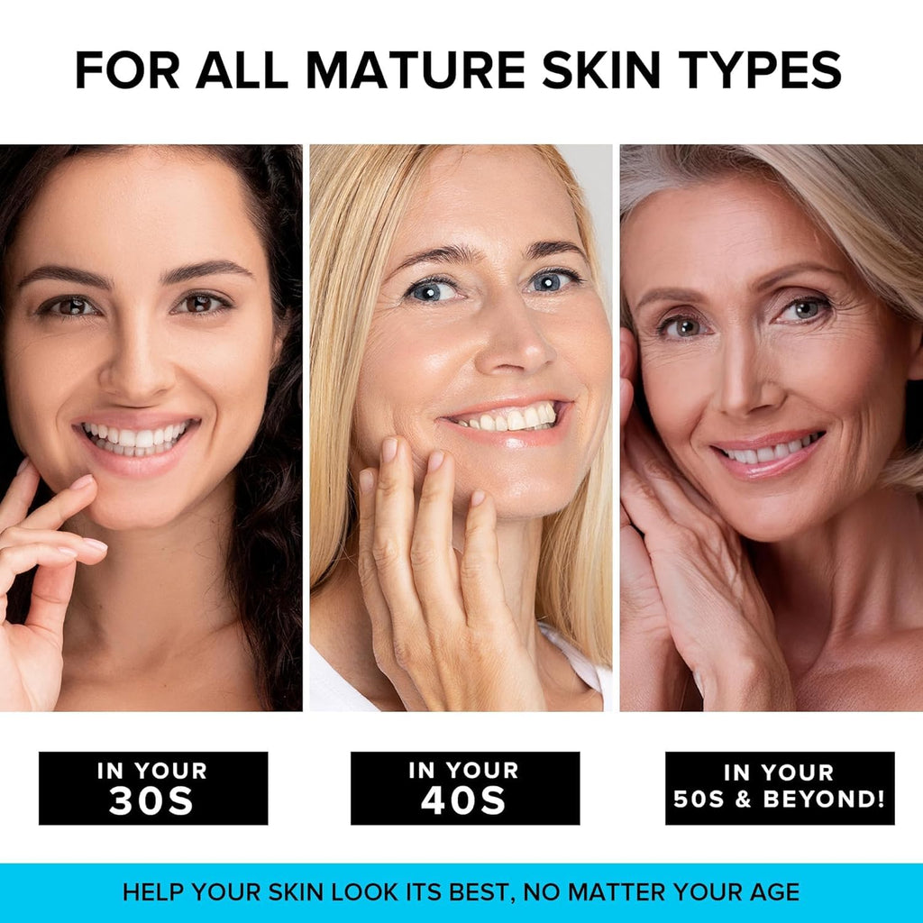 Anti-Aging Face Moisturizer with Retinol, Collagen & Hyaluronic Acid - Made in USA - Moisturizer Face Cream for Women & Men - Firming & Hydrating Neck Cream - Day & Night Skin Care - 1.7 fl oz - FENGGESTORE20