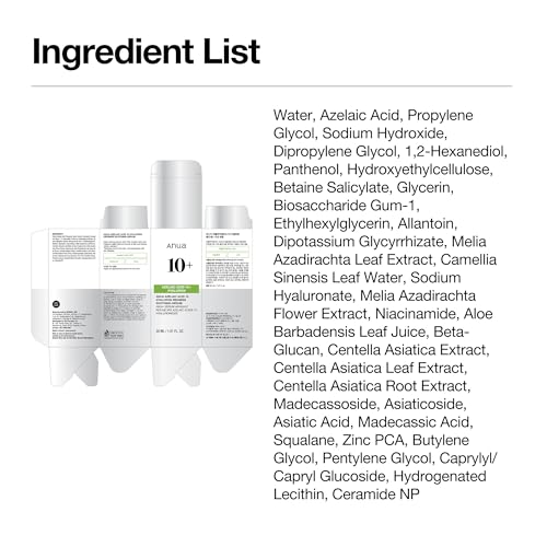 Anua Azelaic Acid 10 Hyaluron Redness Soothing Serum, Facial Serum for Blemish-Prone & Oily-Prone Skin - FENGGESTORE20