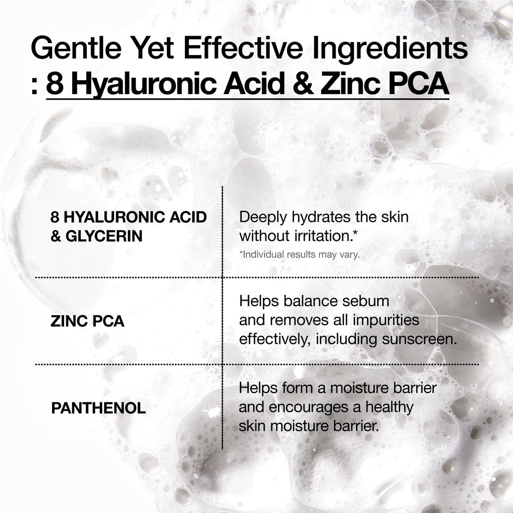 Anua Hydrating Gentle Foaming Cleanser, Hyaluronic Acid, Glycerin, Zinc, Panthenol, Korean Face Wash for Dry Skin - FENGGESTORE20